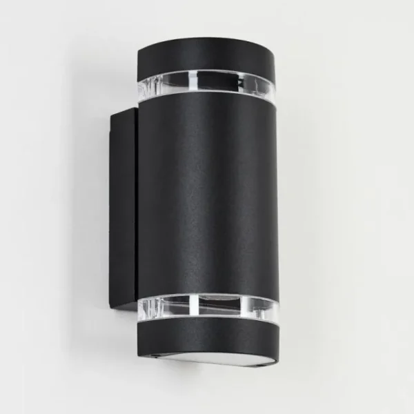 hofstein Applique murale d'extérieur Inglewood Noir, 2 lumières* Lampes Modernes