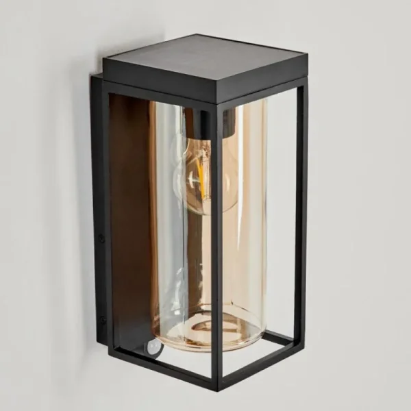 hofstein Applique murale d'extérieur Palanga LED Noir, 1 lumière, Détecteur de mouvement* Lampes Modernes