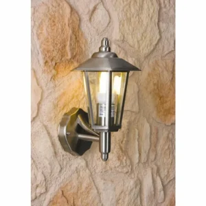 hofstein Applique murale d'extérieur Moskau Acier inoxydable, Transparent, 1 lumière* Lampes Modernes