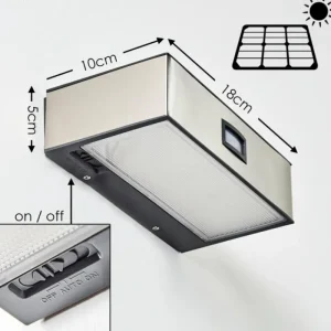 hofstein Applique murale d'extérieur LED Nickel mat, 1 lumière* Lampes Modernes