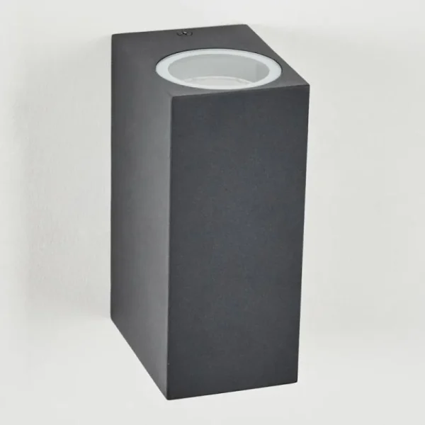 hofstein Applique murale d'extérieur Skaabu Noir, Blanc, 2 lumières* Lampes Modernes