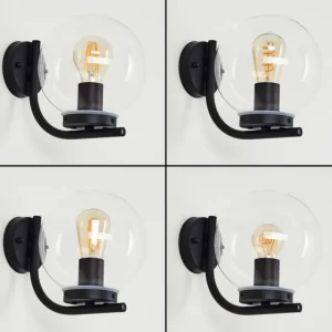 hofstein Applique murale d'extérieur Rombotten Noir, 1 lumière* Lampes Modernes