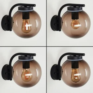 hofstein Applique murale d'extérieur Rombotten Noir, 1 lumière* Lampes Modernes