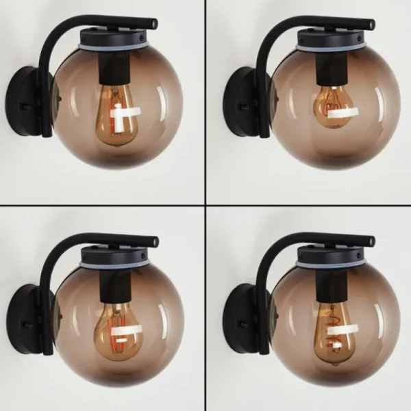 hofstein Applique murale d'extérieur Rombotten Noir, 1 lumière* Lampes Modernes