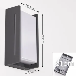 hofstein Applique murale d'extérieur Torhamn LED Anthracite, 1 lumière* Lampes Modernes