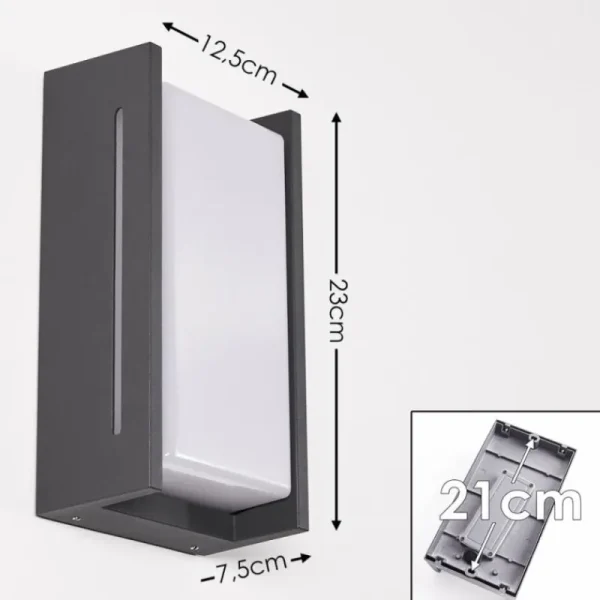 hofstein Applique murale d'extérieur Torhamn LED Anthracite, 1 lumière* Lampes Modernes