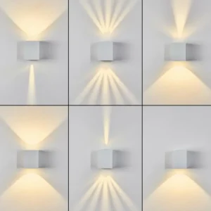 hofstein Applique murale d'extérieur Mora LED Blanc, 2 lumières* Lampes Modernes