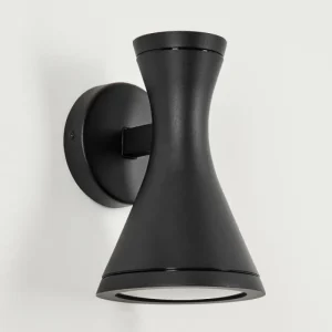 hofstein Applique murale d'extérieur Verberie Noir, 2 lumières* Lampes Modernes