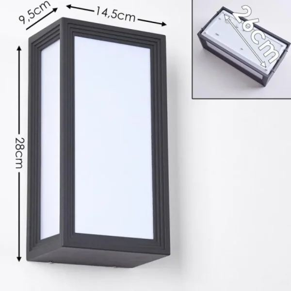 hofstein Applique murale d'extérieur Montreux LED Anthracite, 1 lumière* Lampes Modernes