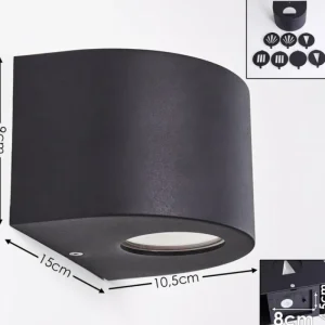 hofstein Applique murale d'extérieur Windhoek LED, 2 lumières* Lampes Modernes