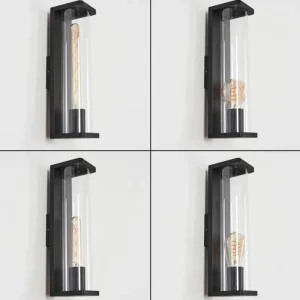 hofstein Applique murale d'extérieur Mataka Noir, 1 lumière* Lampes Modernes