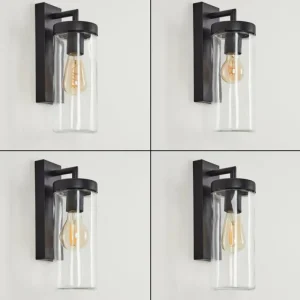 hofstein Applique murale d'extérieur Alegcirasn Noir, 1 lumière* Lampes Modernes