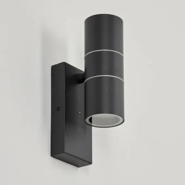 hofstein Applique murale d'extérieur Simola Anthracite, 2 lumières* Lampes Modernes