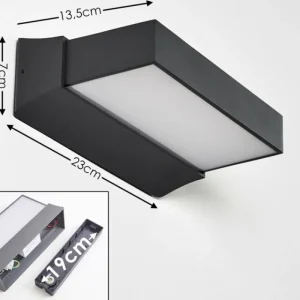 hofstein Applique murale d'extérieur Hjortspring LED Anthracite, 1 lumière* Lampes Modernes