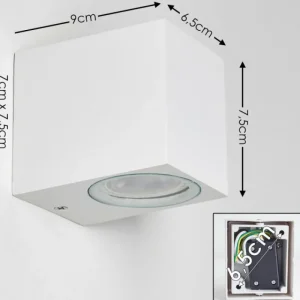 hofstein Applique murale d'extérieur Nordborg LED Blanc, 1 lumière* Lampes Modernes