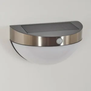 hofstein Applique murale d'extérieur Pori LED Chrome, 1 lumière, Détecteur de mouvement* Lampes Modernes