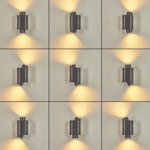 hofstein Applique murale d'extérieur Guampacha Anthracite, 2 lumières* Lampes Modernes