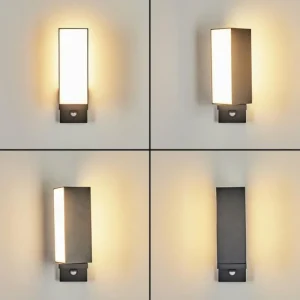 hofstein Applique murale d'extérieur Swanek LED Anthracite, 1 lumière, Détecteur de mouvement* Lampes Modernes