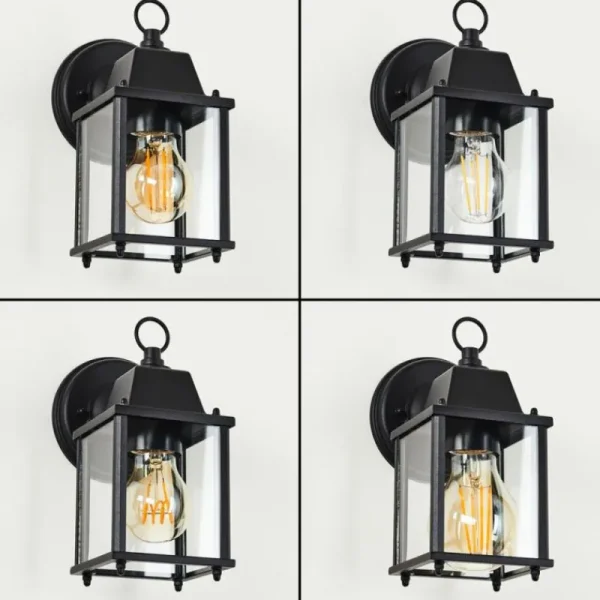 hofstein Applique murale d'extérieur Kasfjord Noir, 1 lumière* Lampes Modernes