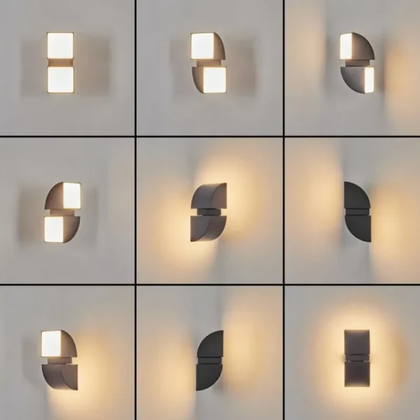 hofstein Applique murale d'extérieur Kontenga LED Anthracite, 2 lumières* Lampes Modernes