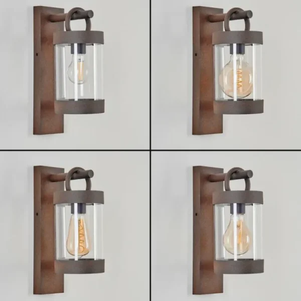 hofstein Applique murale d'extérieur Fulham Rouille, 1 lumière* Lampes Modernes