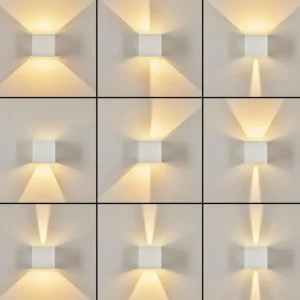 hofstein Applique murale d'extérieur Tamarin LED Blanc, 2 lumières* Lampes Modernes