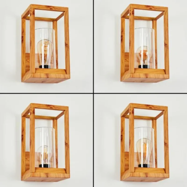 hofstein Applique murale d'extérieur Leset Brun, Couleur bois, 1 lumière* Lampes Modernes