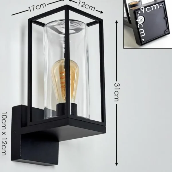 hofstein Applique murale d'extérieur Palanga Noir, 1 lumière* Lampes Modernes