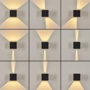 hofstein Applique murale d'extérieur Tamarin LED Noir, 2 lumières* Lampes Modernes