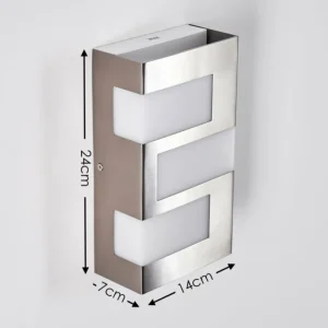 hofstein Applique murale d'extérieur Lannion LED Acier inoxydable, 3 lumières* Lampes Modernes