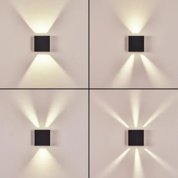 hofstein Applique murale d'extérieur Spidern LED Anthracite, 1 lumière* Lampes Modernes