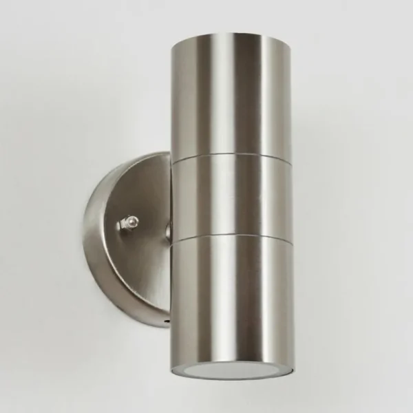 hofstein Applique murale d'extérieur Bessiebelle Acier inoxydable, 2 lumières* Lampes Modernes