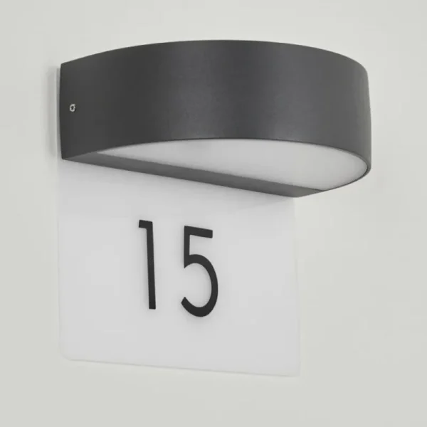hofstein Applique murale d'extérieur Fletcher LED Anthracite, 2 lumières* Lampes Modernes