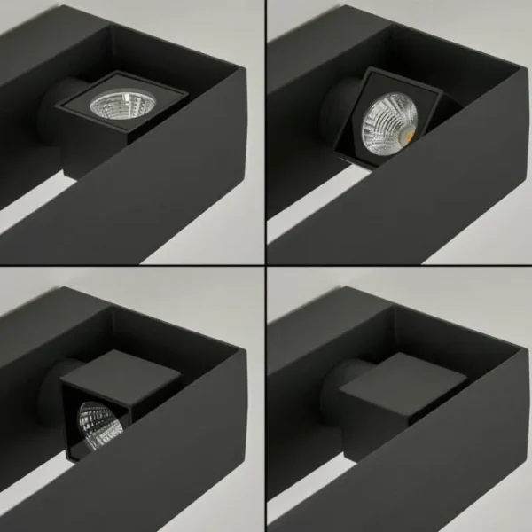 hofstein Applique murale d'extérieur Fletcher LED Anthracite, 2 lumières* Lampes Modernes