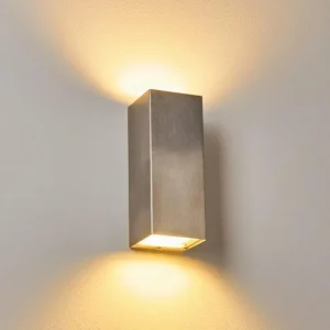 hofstein Applique murale d'extérieur Bogachiel LED Acier brossé, 1 lumière* Lampes Modernes