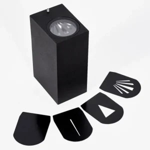 hofstein Applique murale d'extérieur Komoren LED Noir, 2 lumières* Lampes Modernes