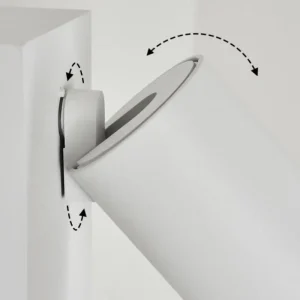 hofstein Applique murale d'extérieur Hakamken Blanc, 1 lumière, Détecteur de mouvement* Lampes Modernes