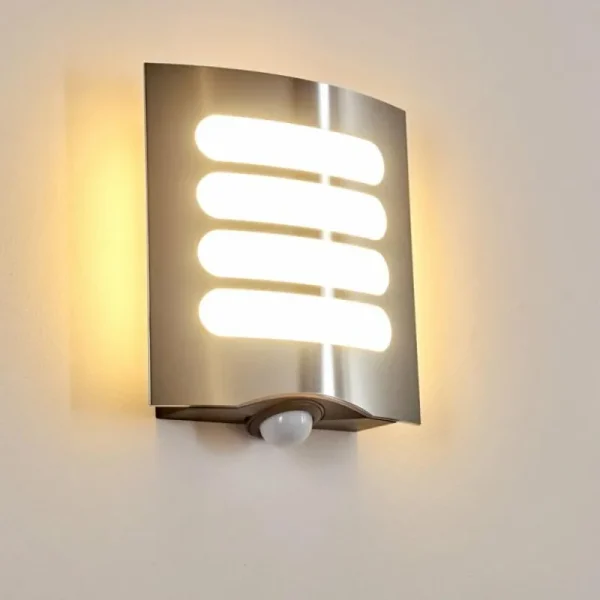 hofstein Applique murale d'extérieur Meja LED Anthracite, 1 lumière, Détecteur de mouvement* Lampes Modernes