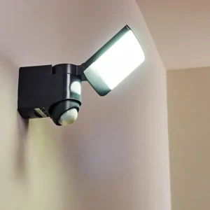 hofstein Applique murale d'extérieur Larvik LED Anthracite, 1 lumière, Détecteur de mouvement* Lampes Modernes