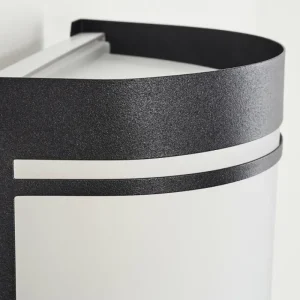 hofstein Applique murale d'extérieur Visnum Noir, Blanc, 1 lumière, Détecteur de mouvement* Lampes Modernes
