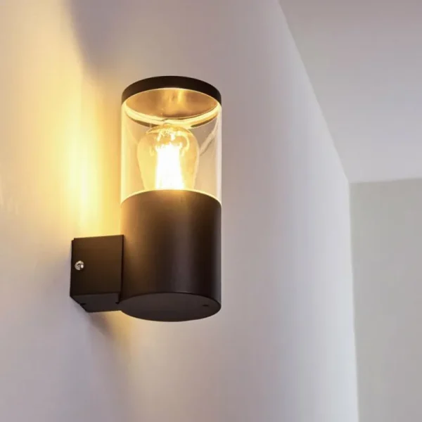 hofstein Applique murale d'extérieur Bodio Noir, 1 lumière* Lampes Modernes