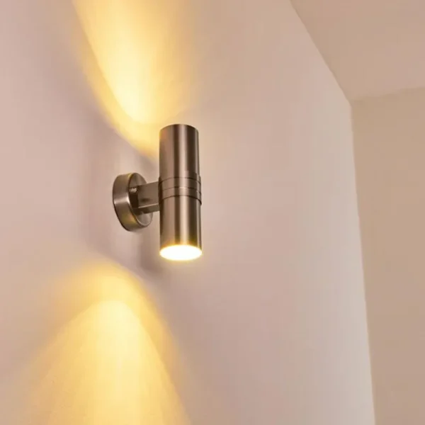 hofstein Applique murale d'extérieur Satava LED Chrome, 1 lumière* Lampes Modernes