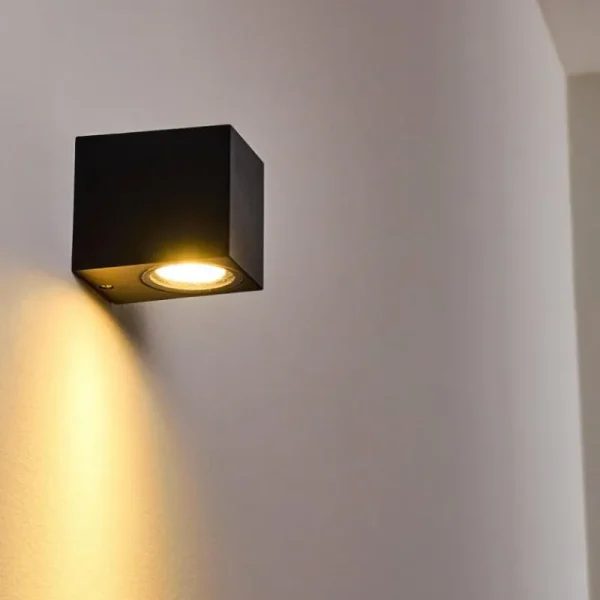 hofstein Applique murale d'extérieur Nordborg LED Noir, 1 lumière* Lampes Modernes