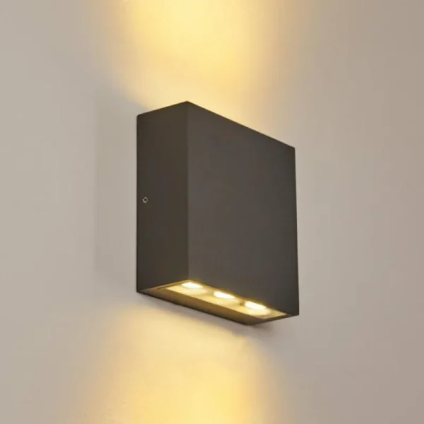 hofstein Applique murale d'extérieur Tinglev LED Anthracite, 1 lumière* Lampes Modernes