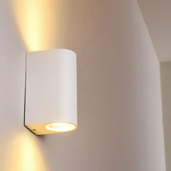 hofstein Applique murale d'extérieur Nordborg LED Blanc, 2 lumières* Lampes Modernes