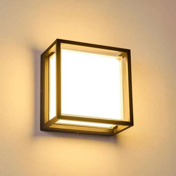 hofstein Applique murale d'extérieur Lysabild LED Noir, 1 lumière* Lampes Modernes