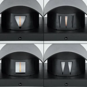 hofstein Applique murale d'extérieur Arteaga LED Noir, 1 lumière* Lampes Modernes