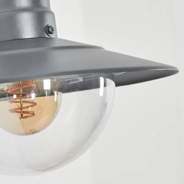 hofstein Applique murale d'extérieur Elima Anthracite, 1 lumière, Détecteur de mouvement* Lampes Modernes