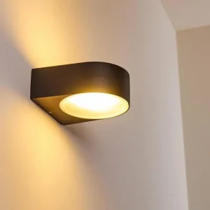 hofstein Applique murale d'extérieur Haderslev Noir, 1 lumière* Lampes Modernes
