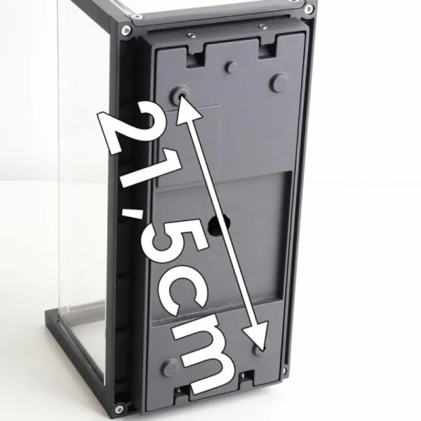 hofstein Applique murale d'extérieur Faroer Noir, 1 lumière, Détecteur de mouvement* Lampes Modernes